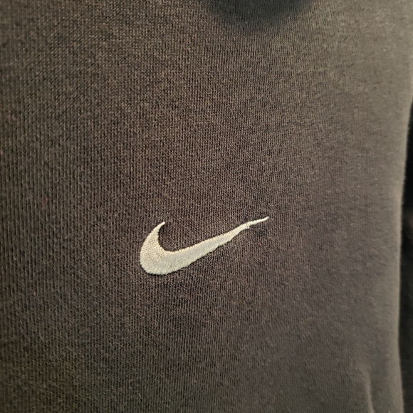 Vintage Y2K Nike Essential Hoodie Sweatshirt Swoosh Men's sz Small Blue Tag - Picture 2 of 4